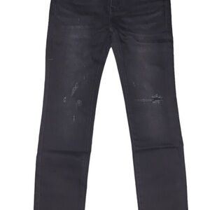 SANDRINE ROSE Black Distressed Skinny Jeans Size 27 NWT